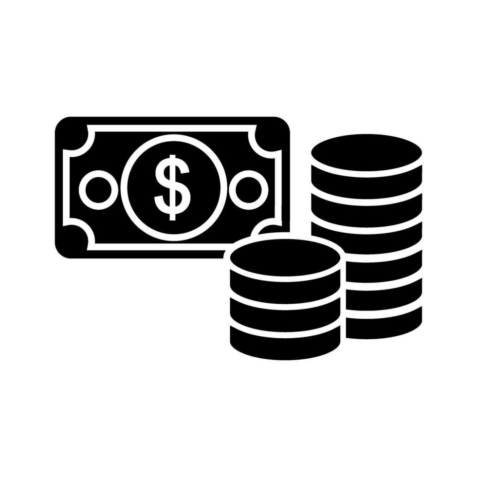 dinero icono vector. dólar ilustración signo. Finanzas símbolo. economía logo. vector