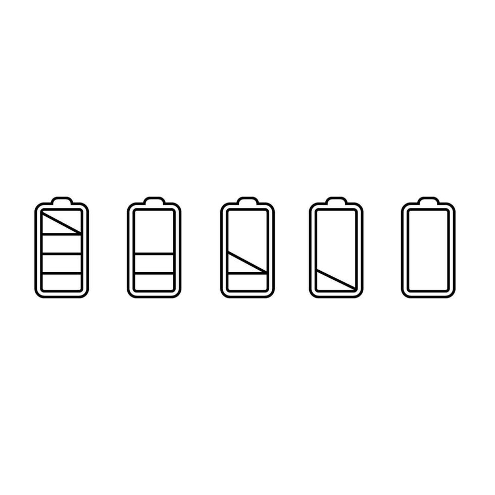 vector de icono de carga de batería. símbolo de la ilustración de la batería del indicador. logotipo del acumulador.