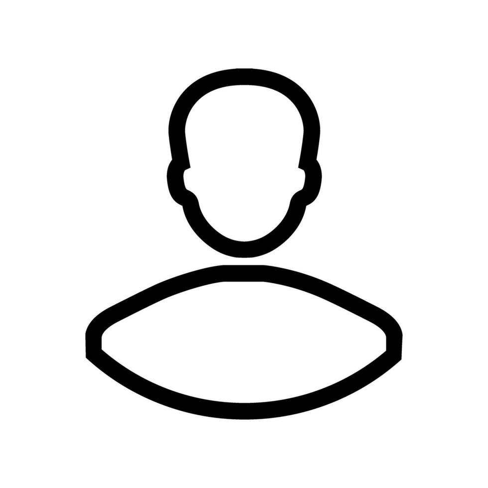 usuario icono vector. personas ilustración signo. hombre símbolo. avatar logo. vector