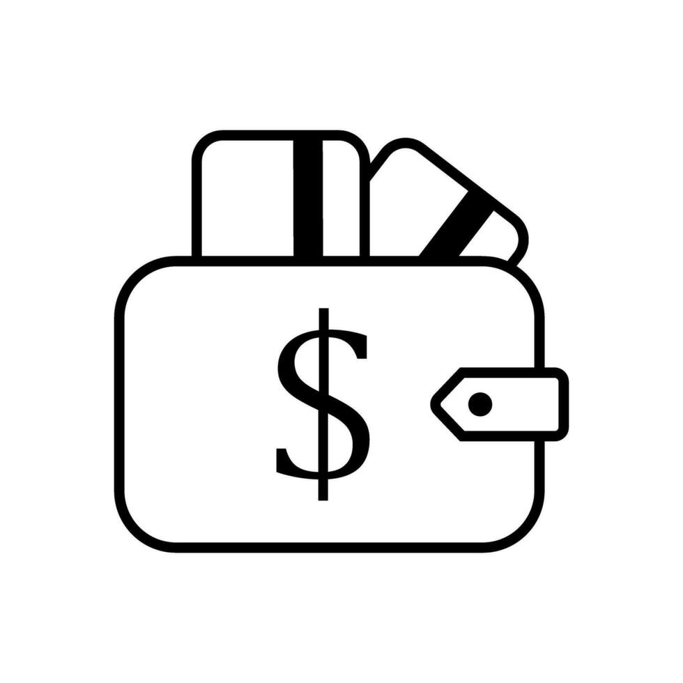 dinero icono vector. dólar ilustración signo. Finanzas símbolo. economía logo. vector