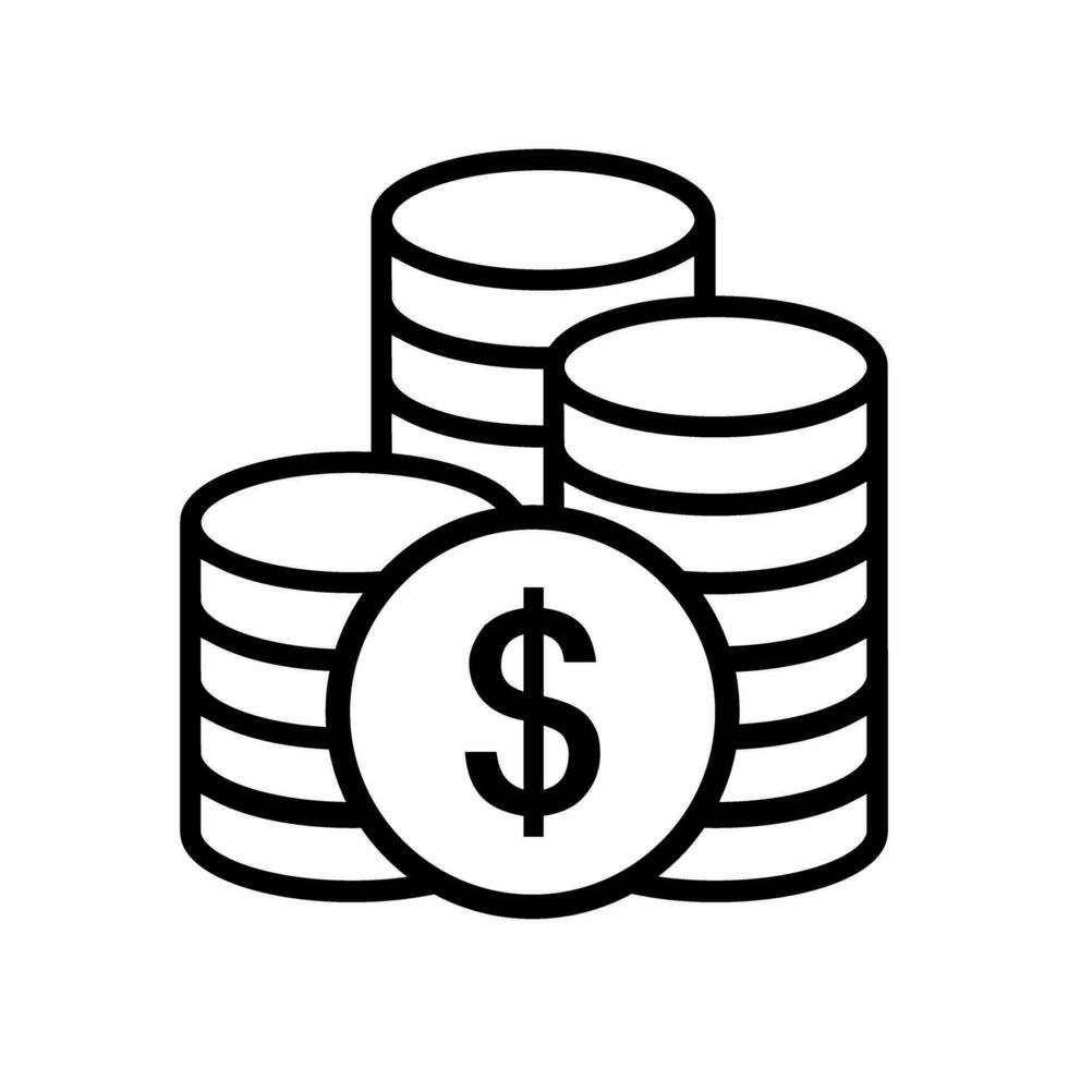 dinero icono vector. dólar ilustración signo. Finanzas símbolo. economía logo. vector