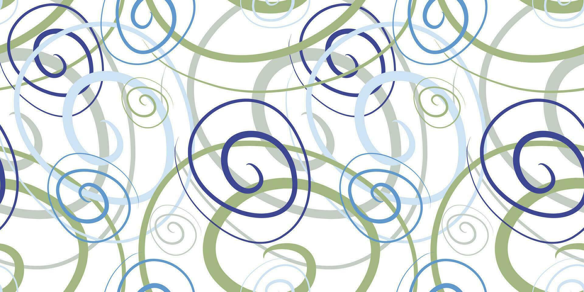 Seamless linear geometric pattern with Colorful Spirals. Abstract line drawing. Irregular chaotically crossed curved lines texture. Colorful flat simple minimalistic background. Trendy textile design. vector