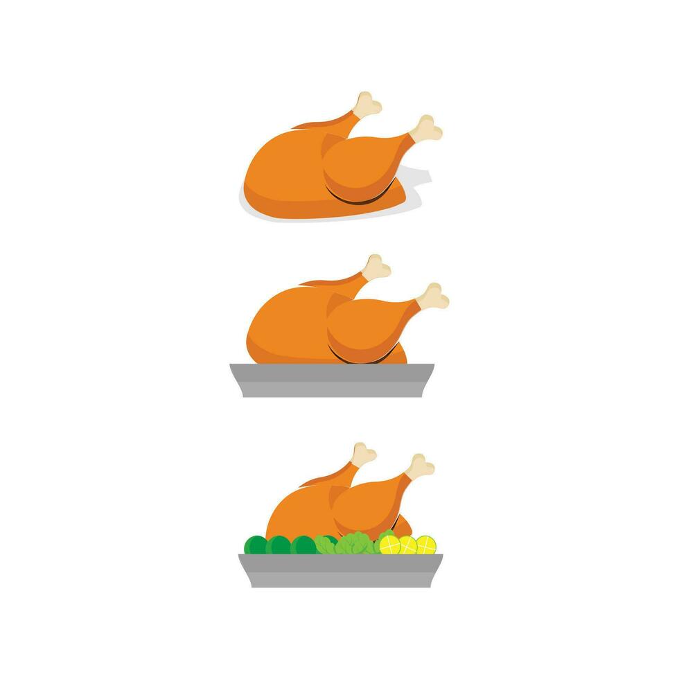 acción de gracias iconos otoño elementos con asado pavo. calabaza, peregrino sombrero, tarta, verduras, frutas otoño fiesta estación. vector ilustración