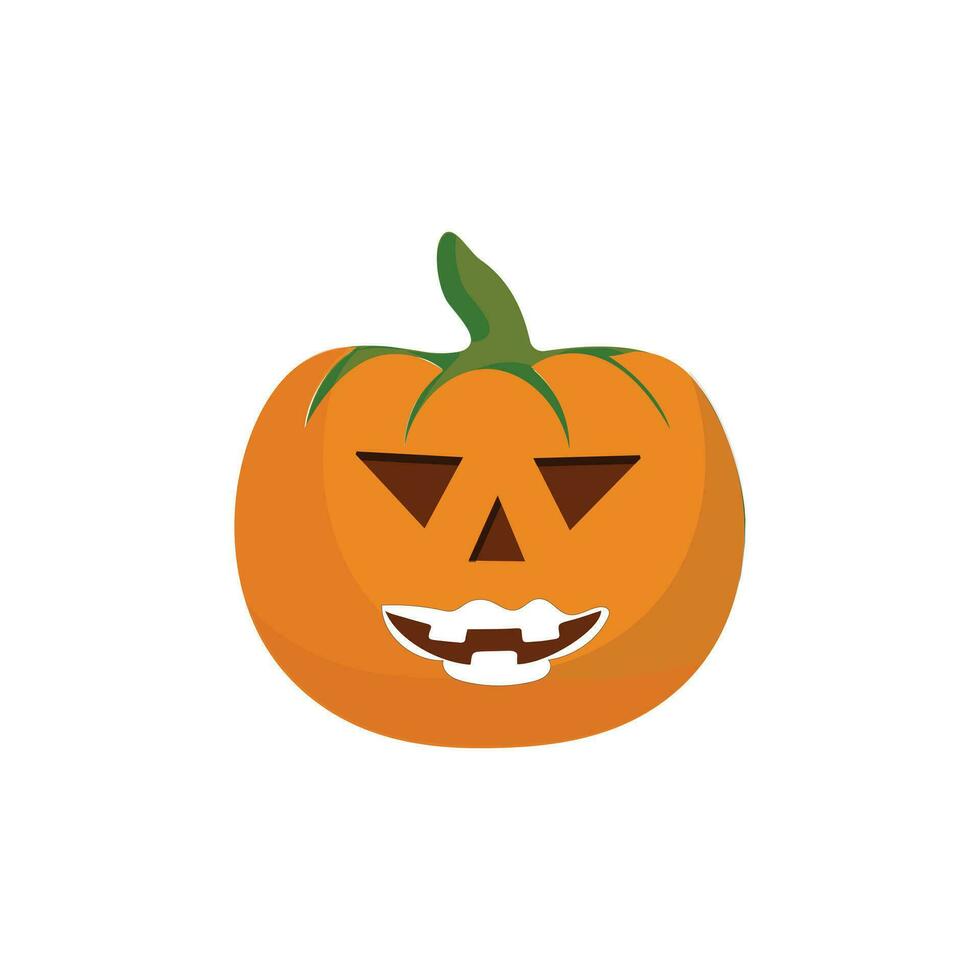 Pumpkins character cartoon, Halloween pumpkin icon vector. Flat design, halloween scary pumpkin with smile, happy face, various expression. vector