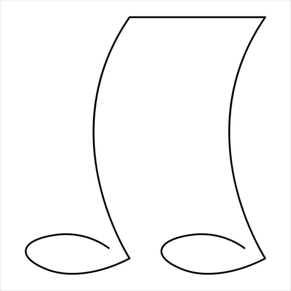 Single line art drawing music icon in doodle style continuous outline vector art illustration