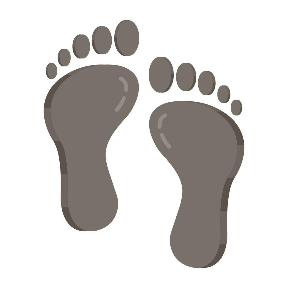 Perfect design icon of footprints vector