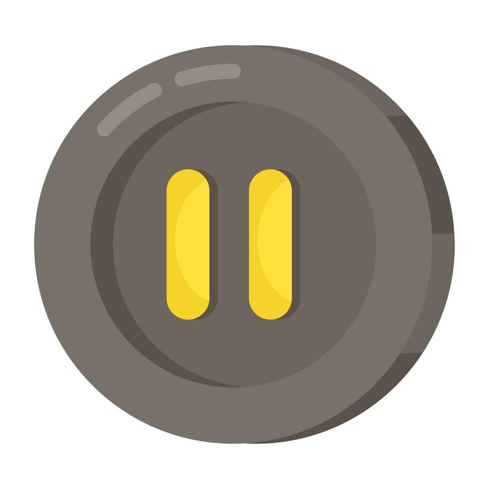 Premium download icon of pause button vector
