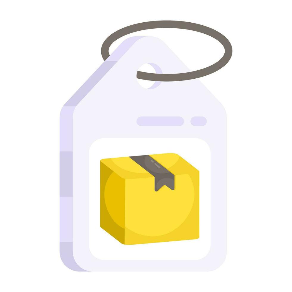 Trendy design icon of logistic tag vector