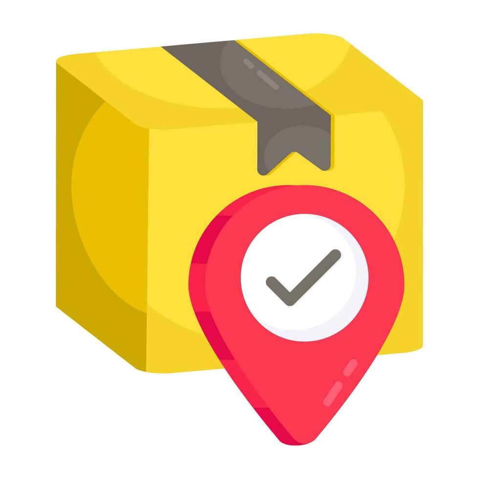 Modern design icon of parcel tracking vector