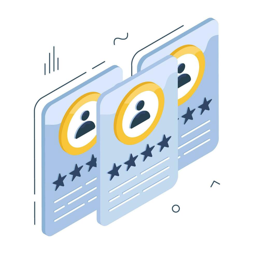 An icon design of employee performance evaluation vector