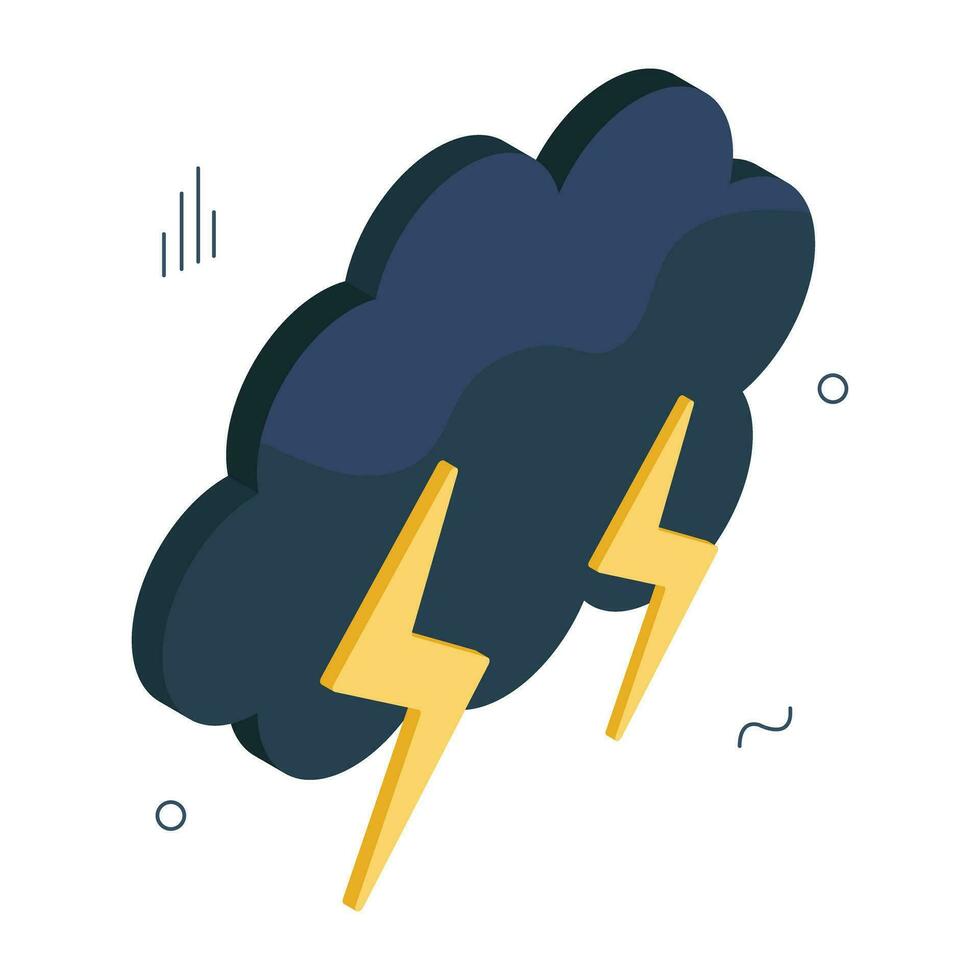 tormenta icono en Perfecto diseño vector