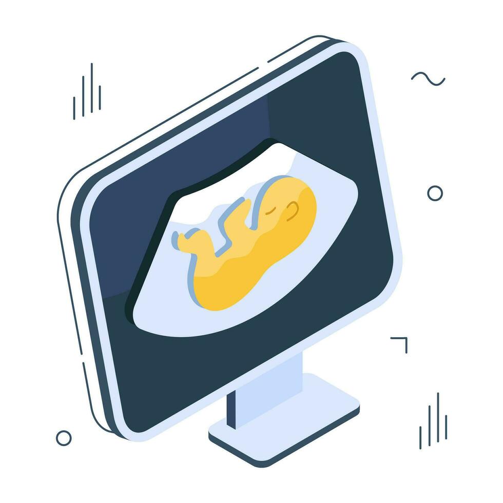 Modern design icon of ultrasound vector