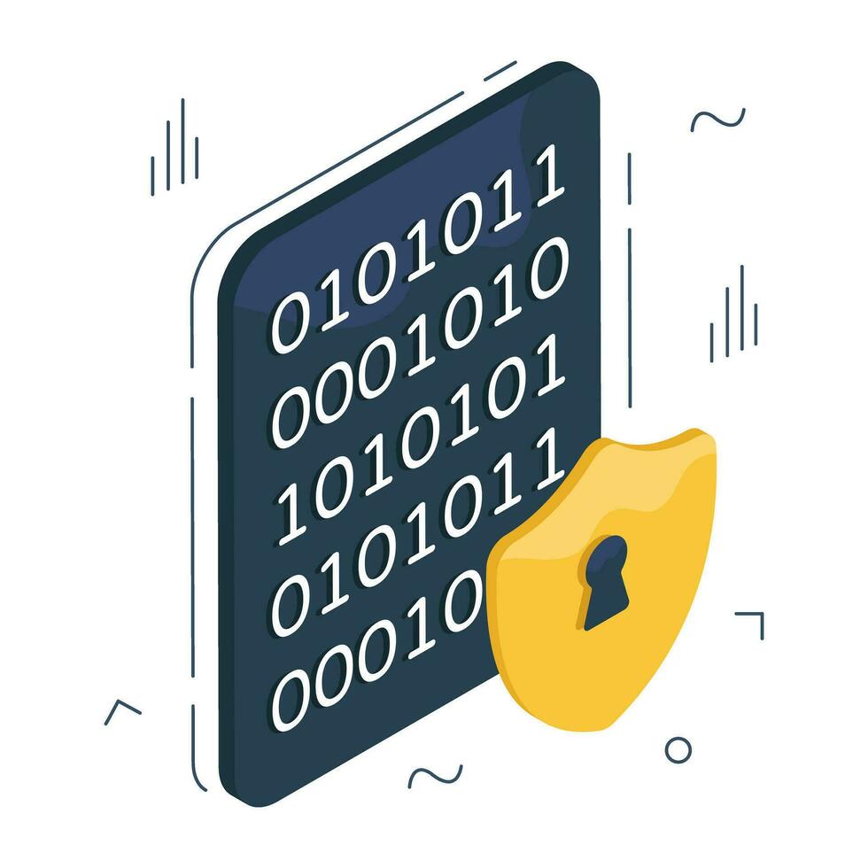 Vector design of secure binary data