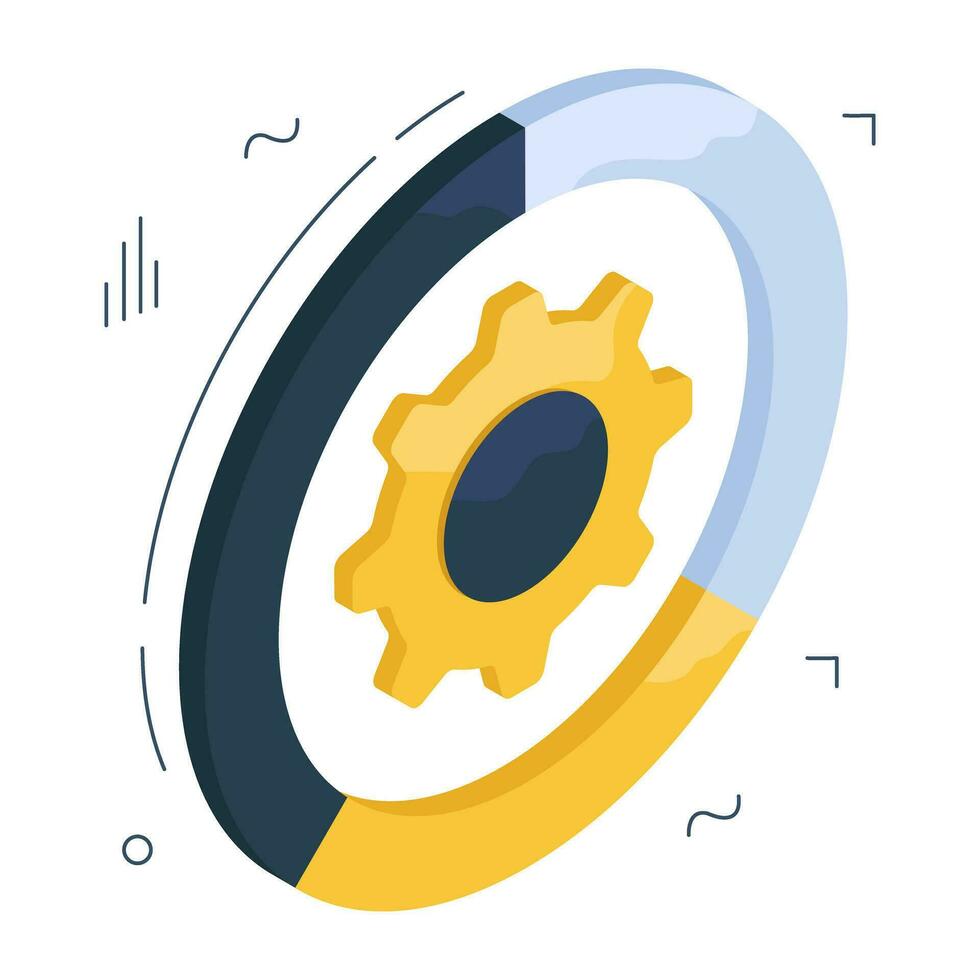 A trendy vector design of data setting