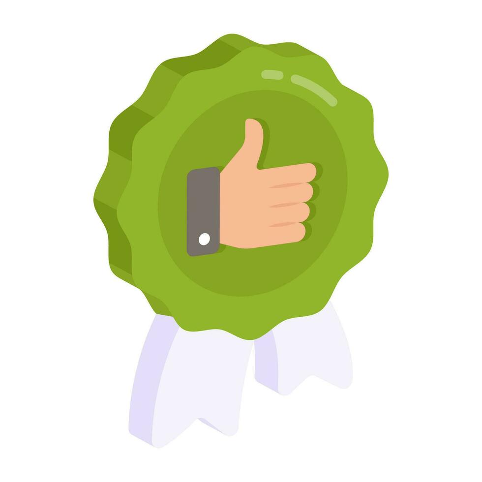 Flat design icon of customer feedback vector