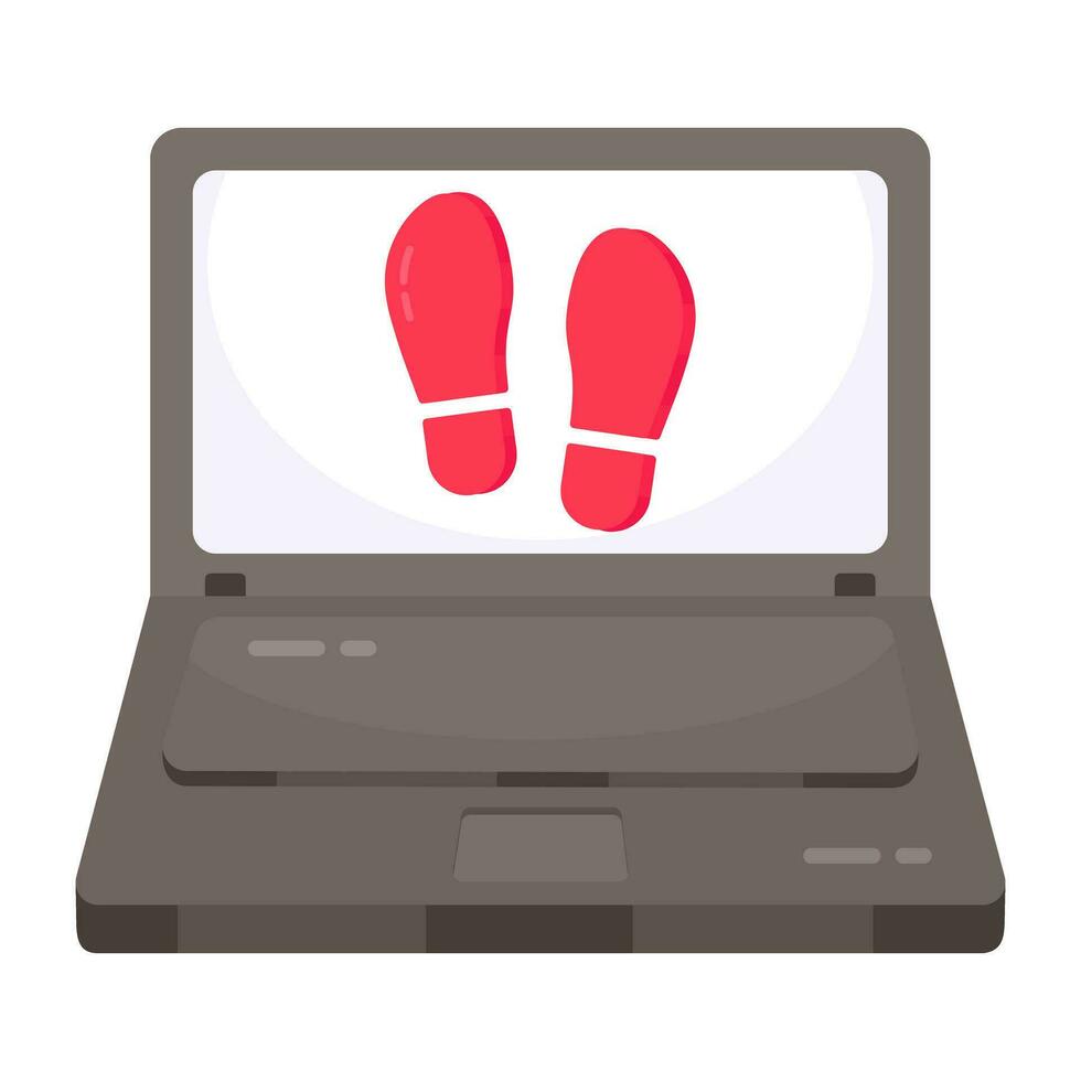 Perfect design icon of footprints vector