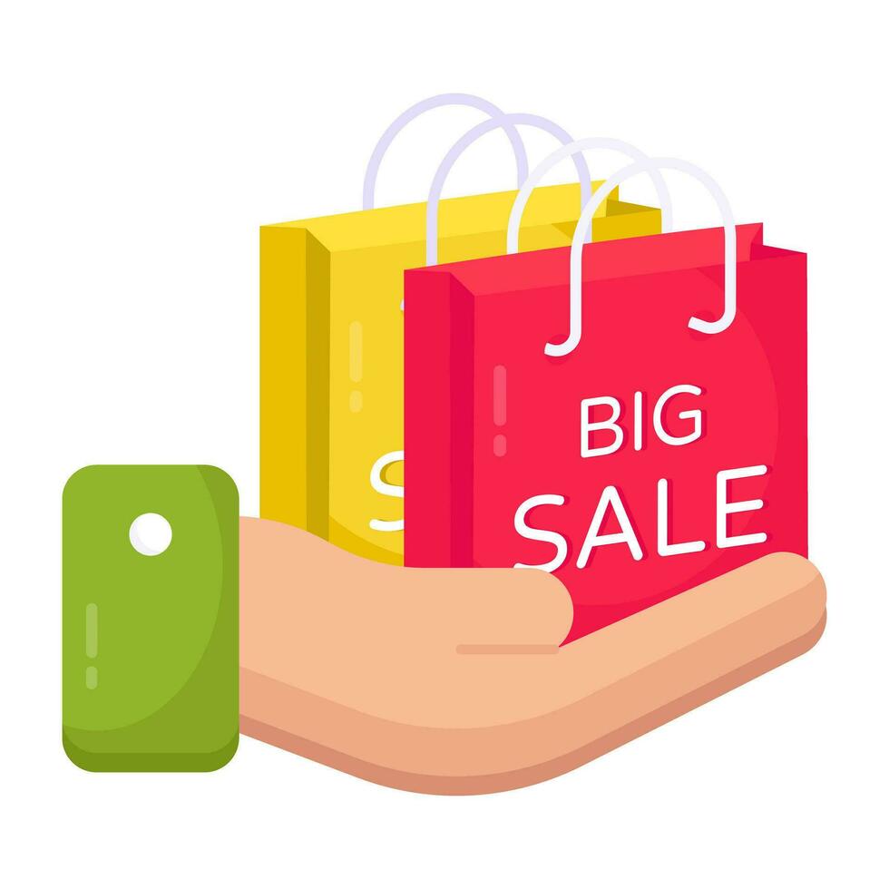 Trendy vector design of big sale