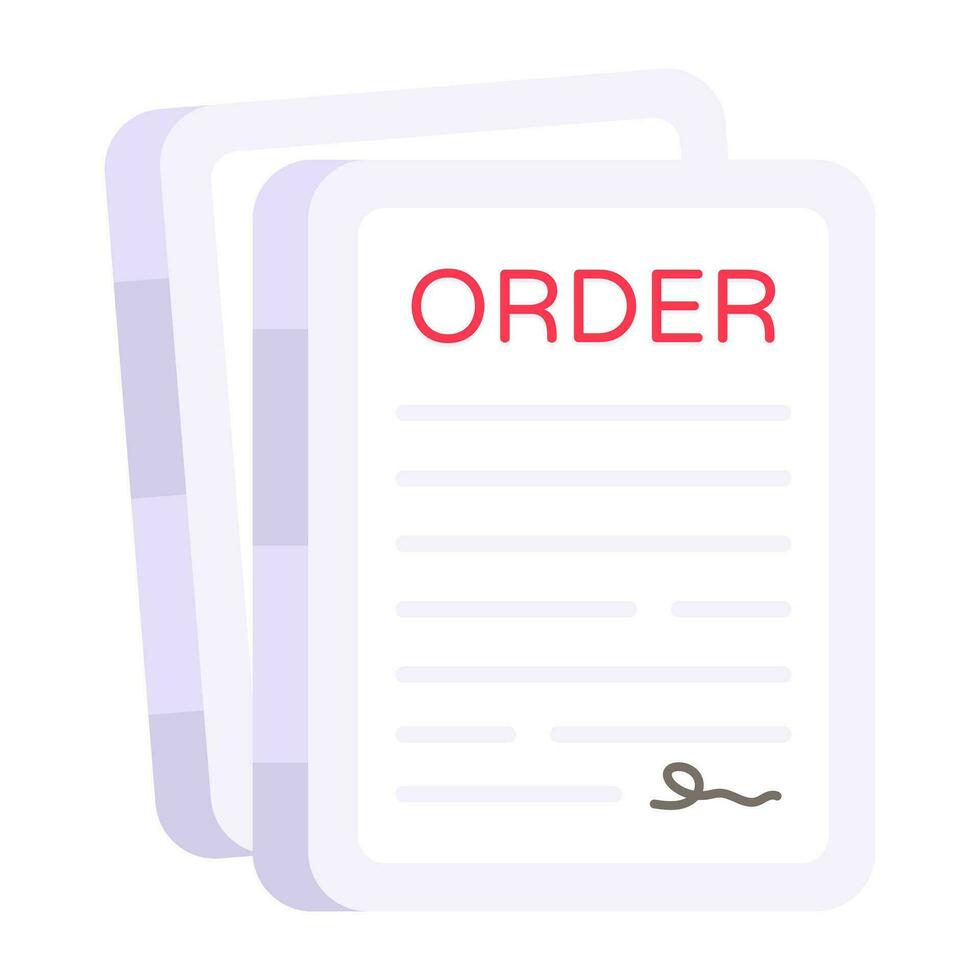 An icon design of logistic contract vector