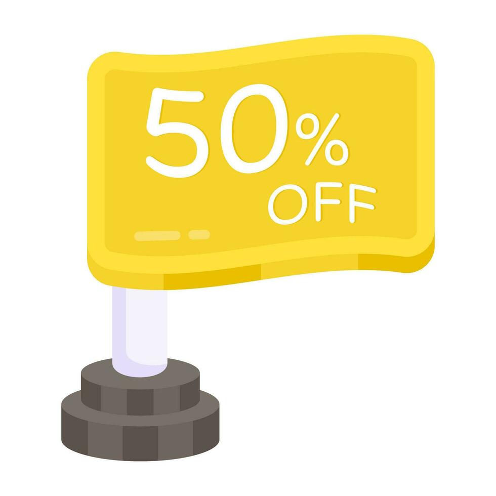 Unique design icon of 50 off vector