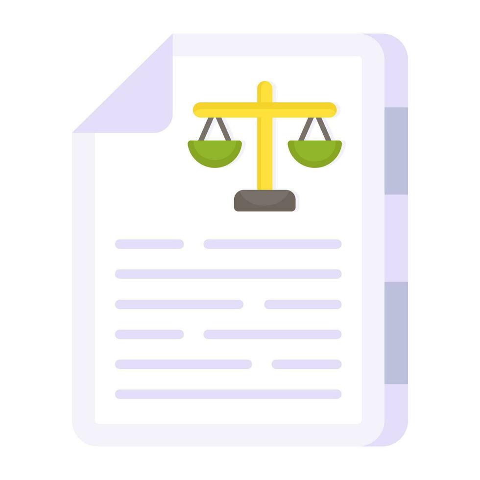 editable diseño icono de justicia papel vector