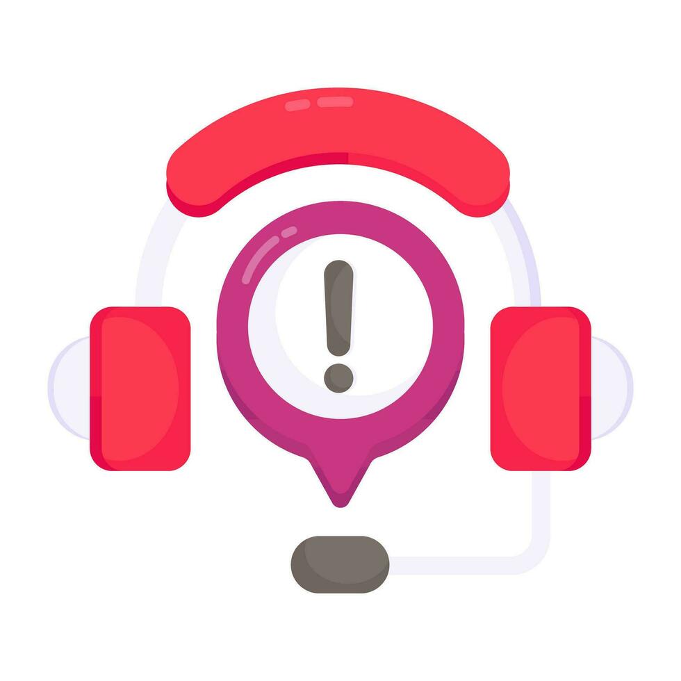 Modern design icon of customer service error vector