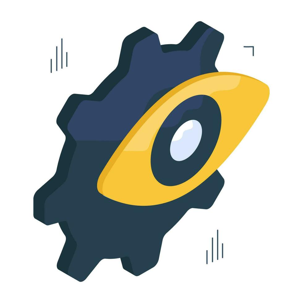 Perfect design icon of monitoring setting vector