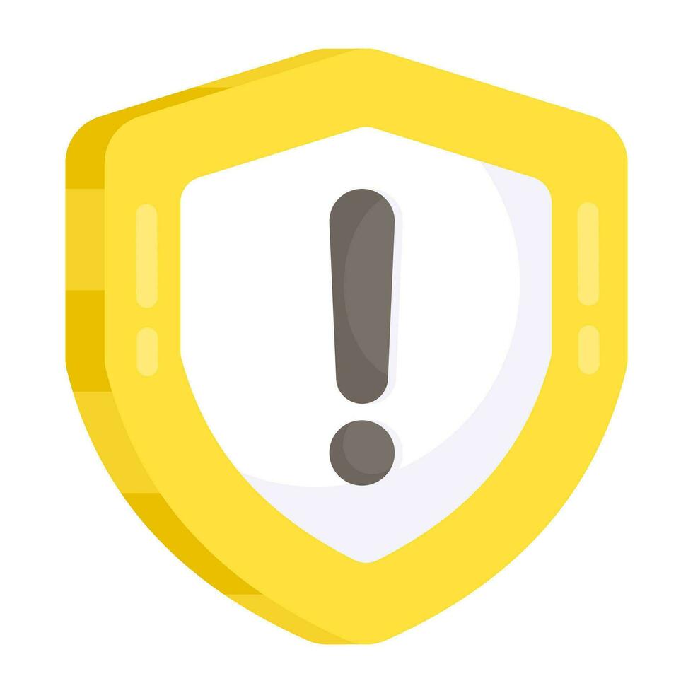 Creative design icon of security alert vector