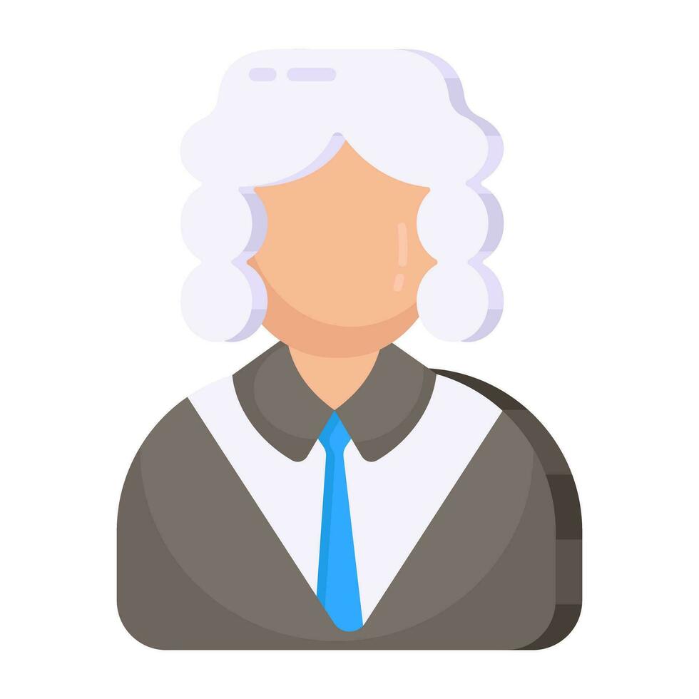 Unique design icon of judge vector