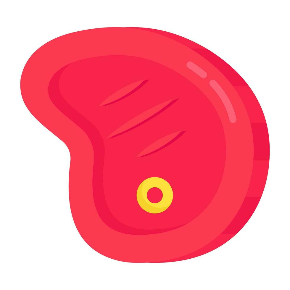 Creative design icon of steak vector