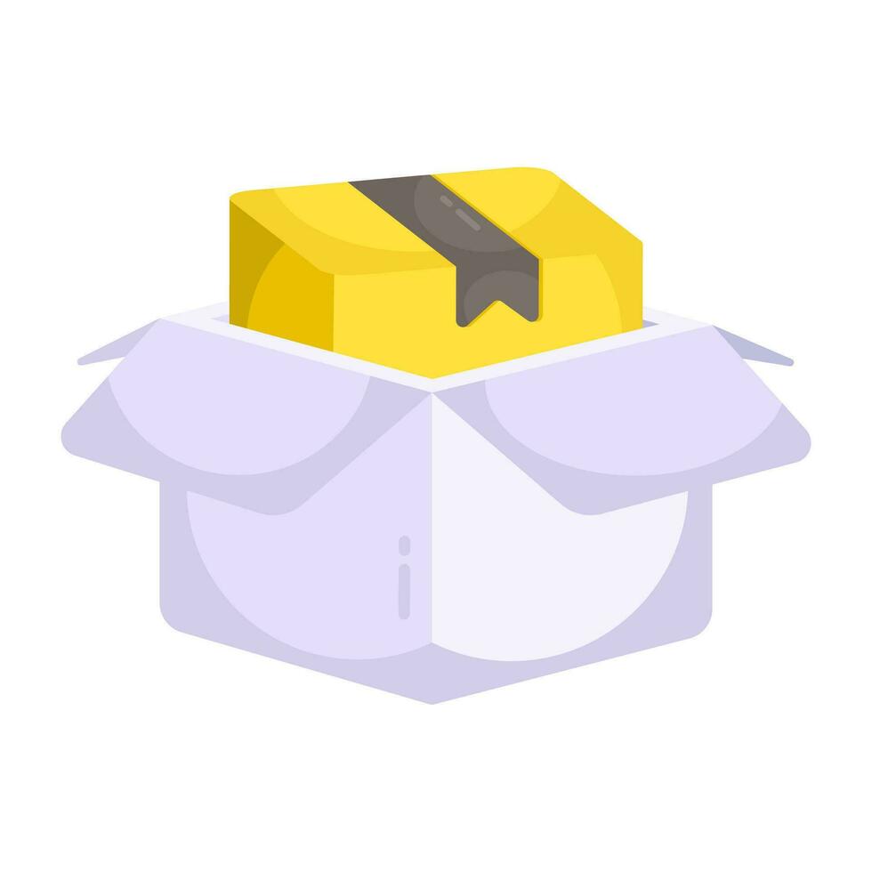 An editable design icon of packaging vector