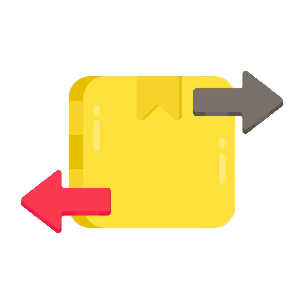 Modern design icon of parcel exchange vector