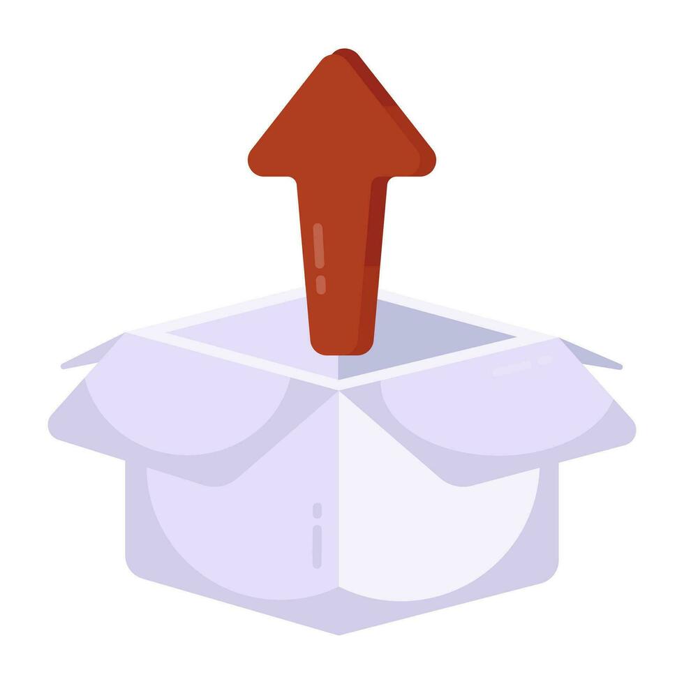 An icon design of unpacking vector