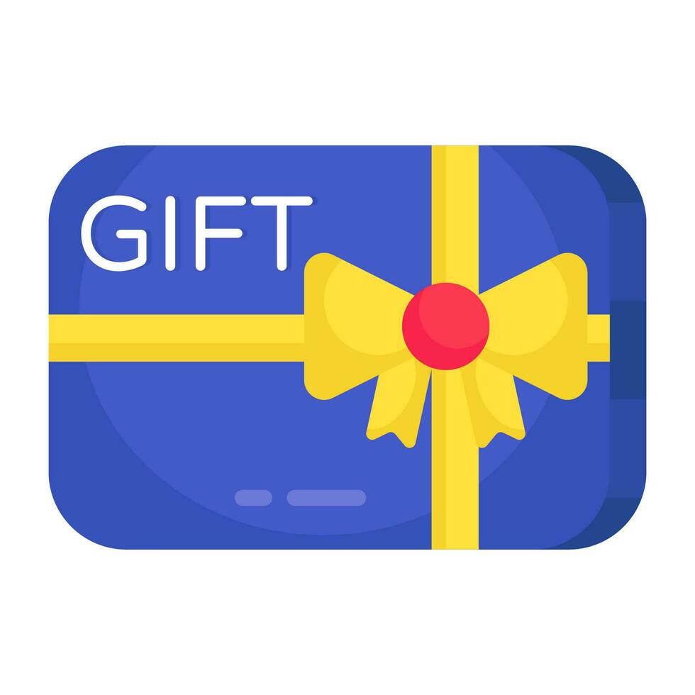 A unique design icon of gift card vector