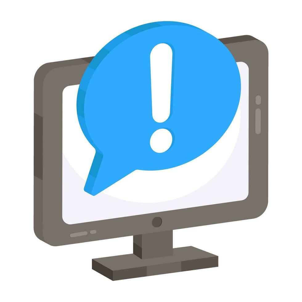 An icon design of chat error vector
