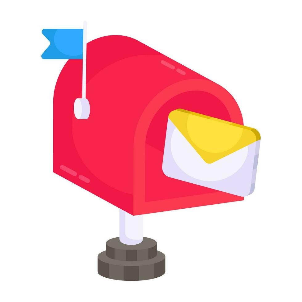 Modern design icon of letterbox vector