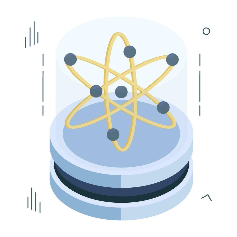 An isometric icon design of data science vector