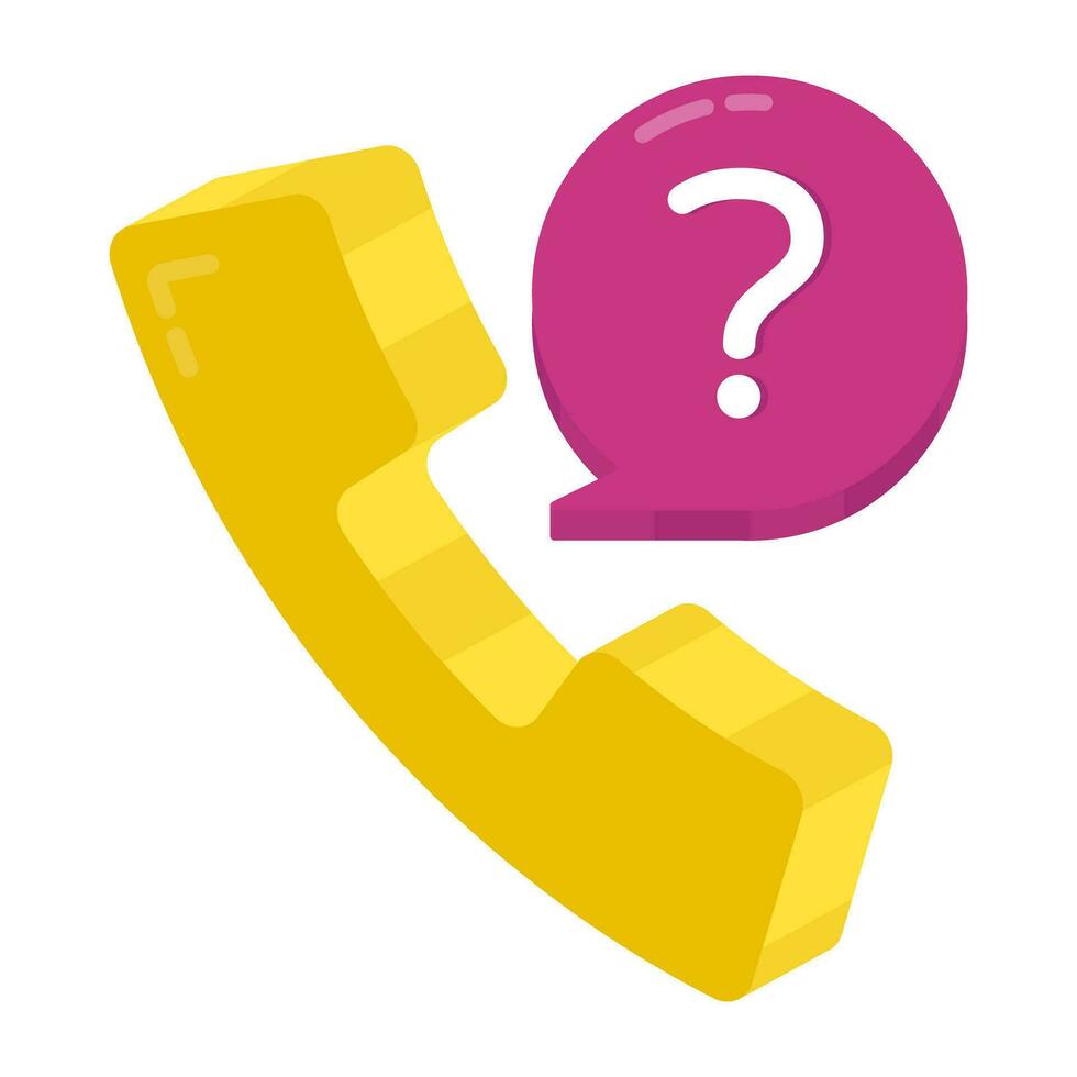 Help call icon, editable vector