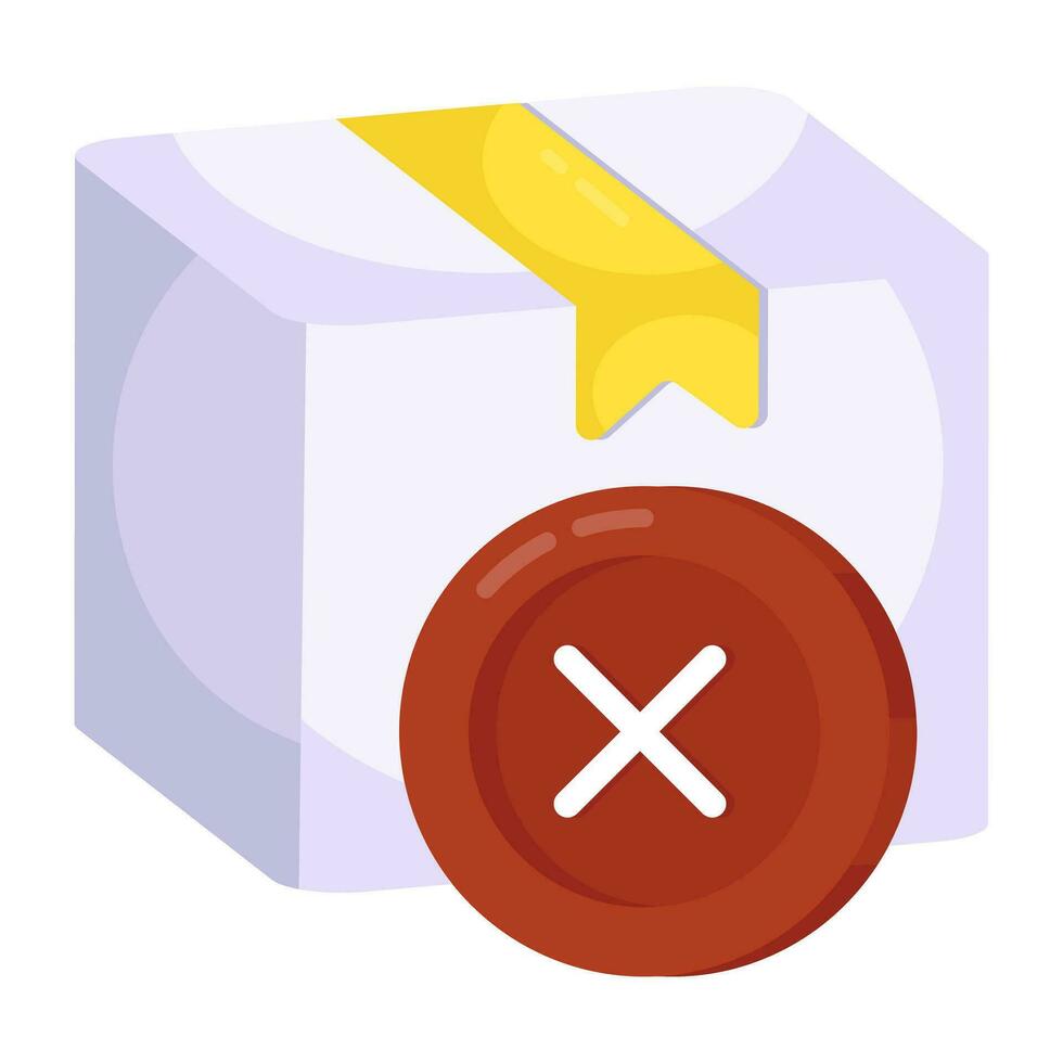 A unique design icon of order cancel vector