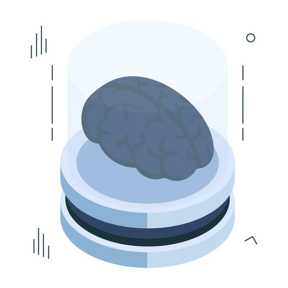 Modern design icon of brain vector