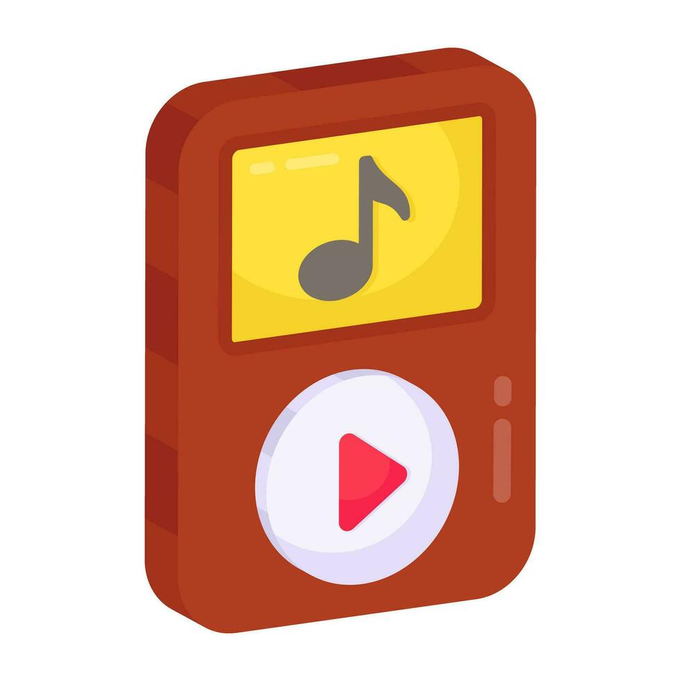 Vector design of mp3 player