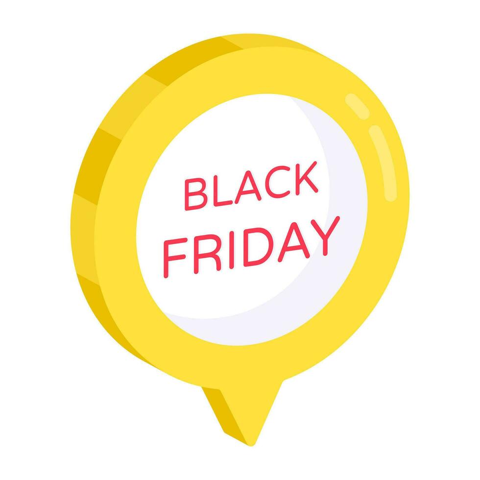 An icon design of black friday sale vector