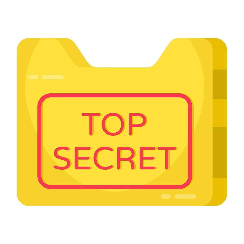 Premium download icon of top secret folder vector