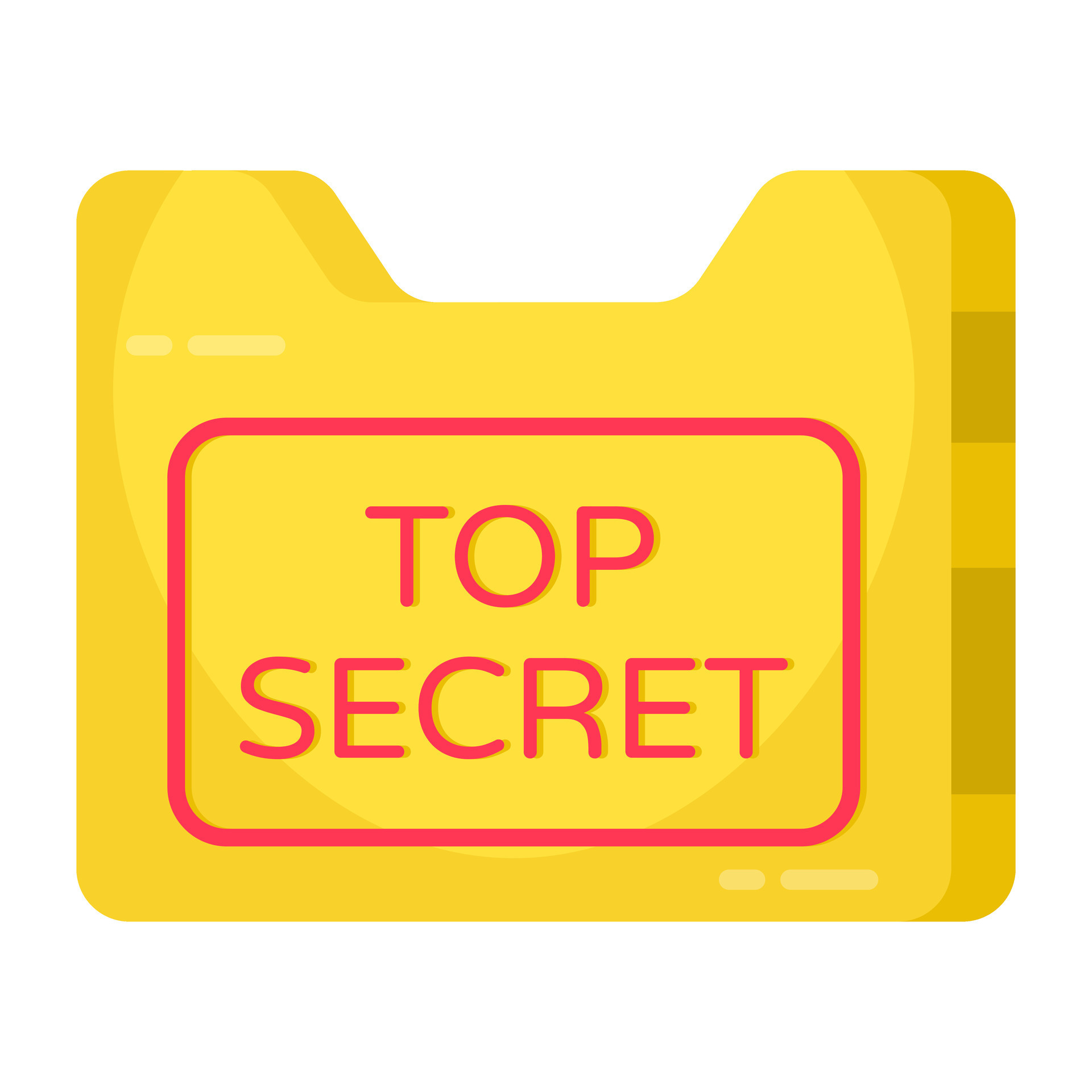 Premium download icon of top secret folder 36322089 Vector Art at Vecteezy