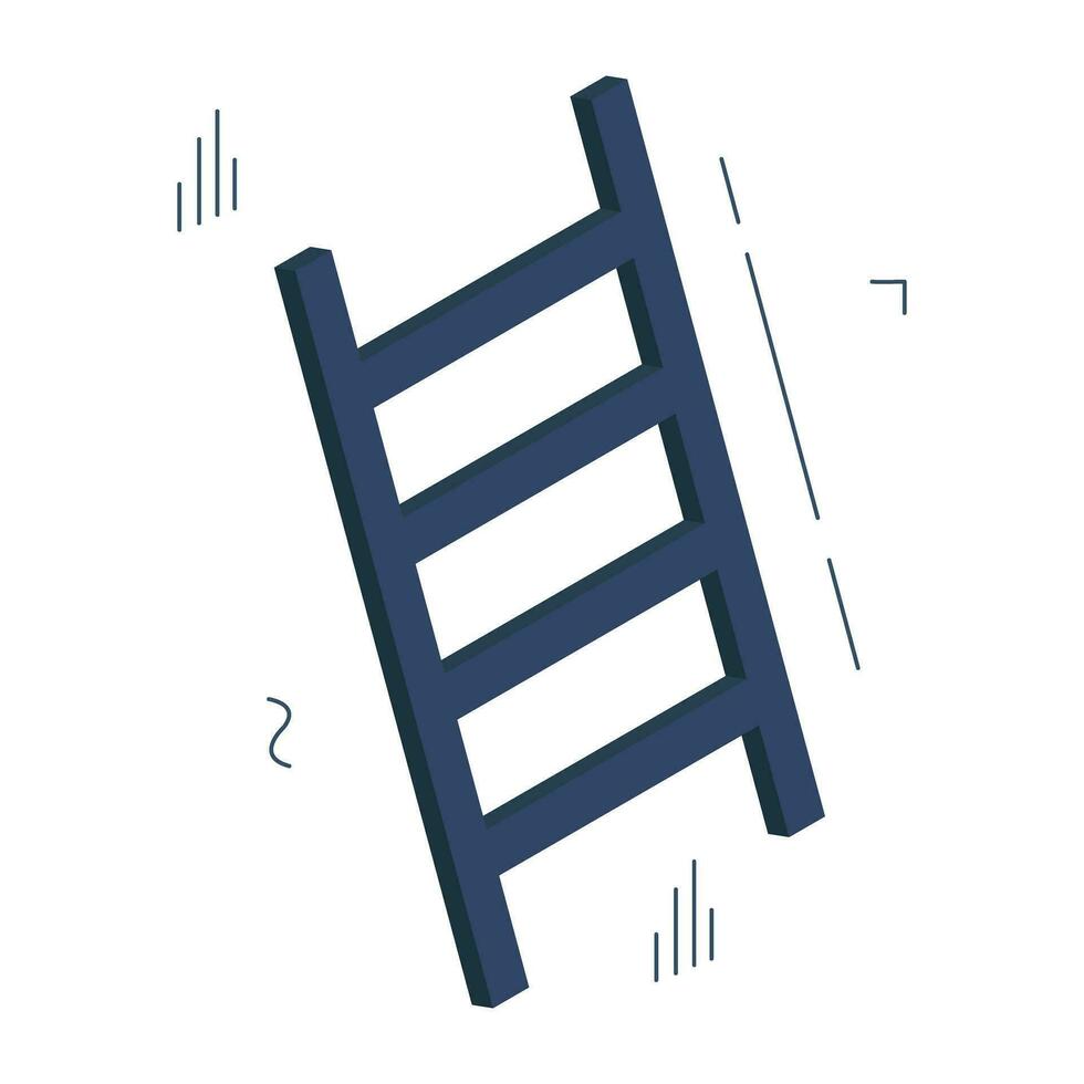 Creative design icon of ladder vector