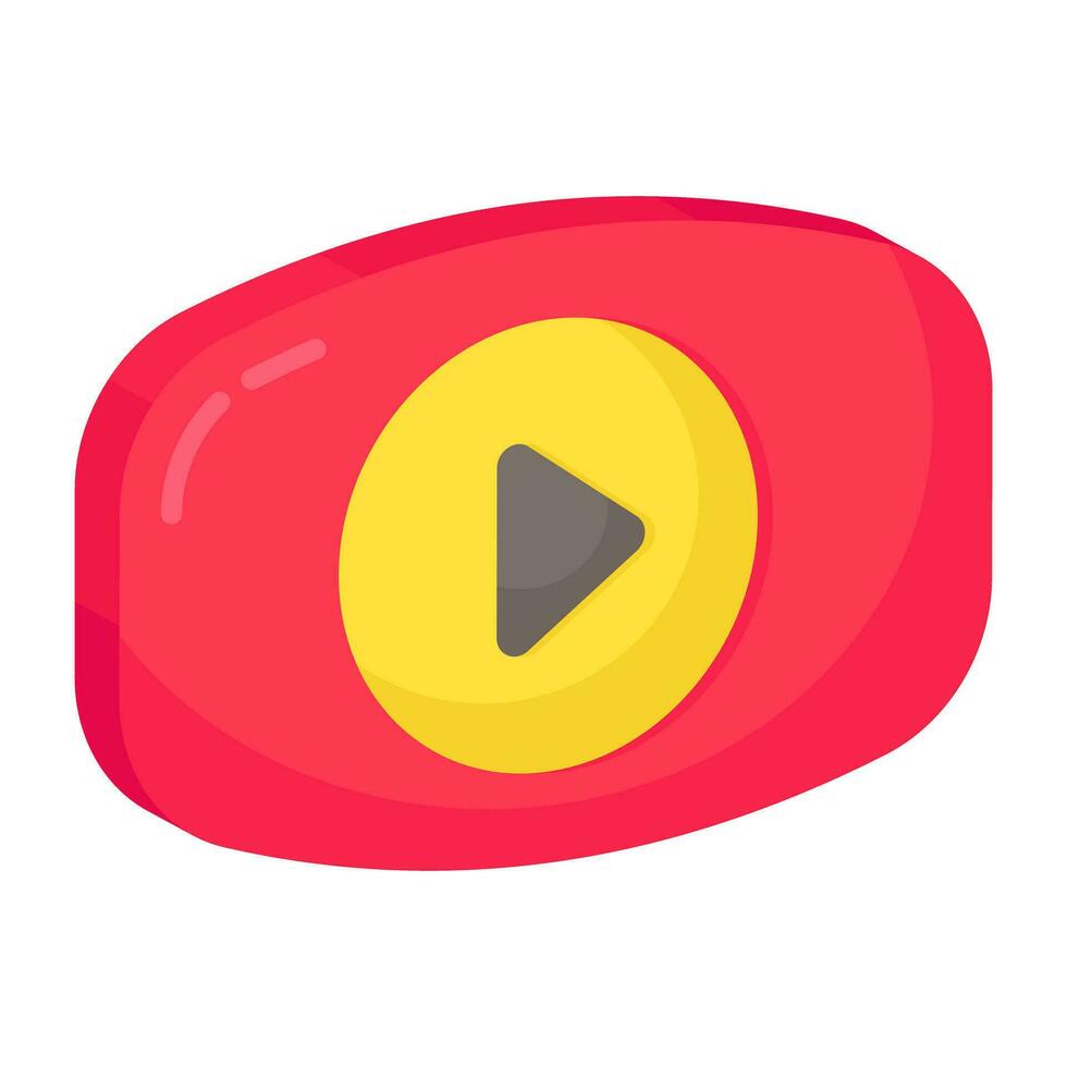 icono de descarga premium de video en línea vector