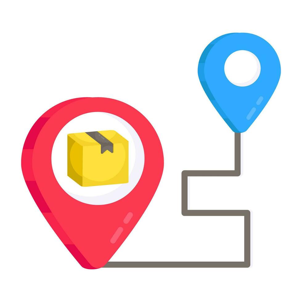 Modern design icon of parcel tracking vector