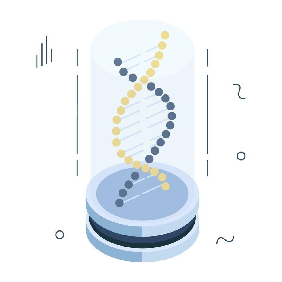 DNa icon in flat design vector