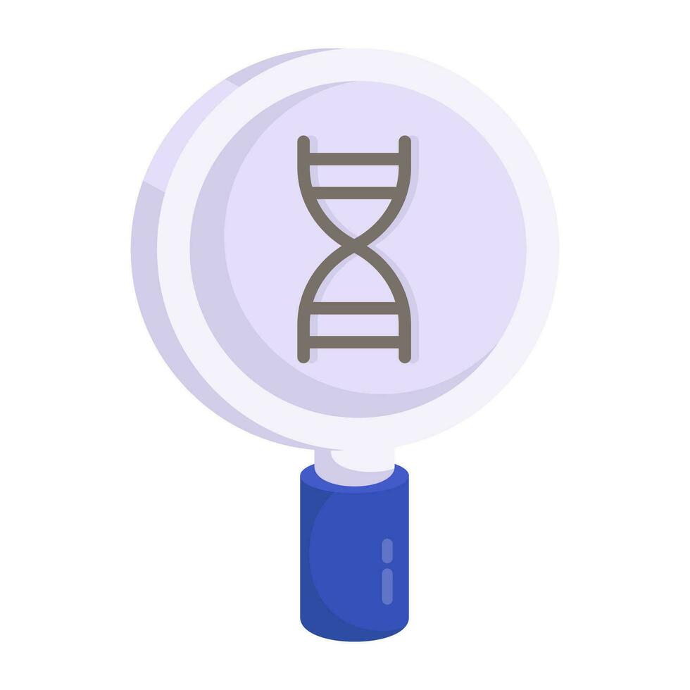 Search DNa icon in flat design vector