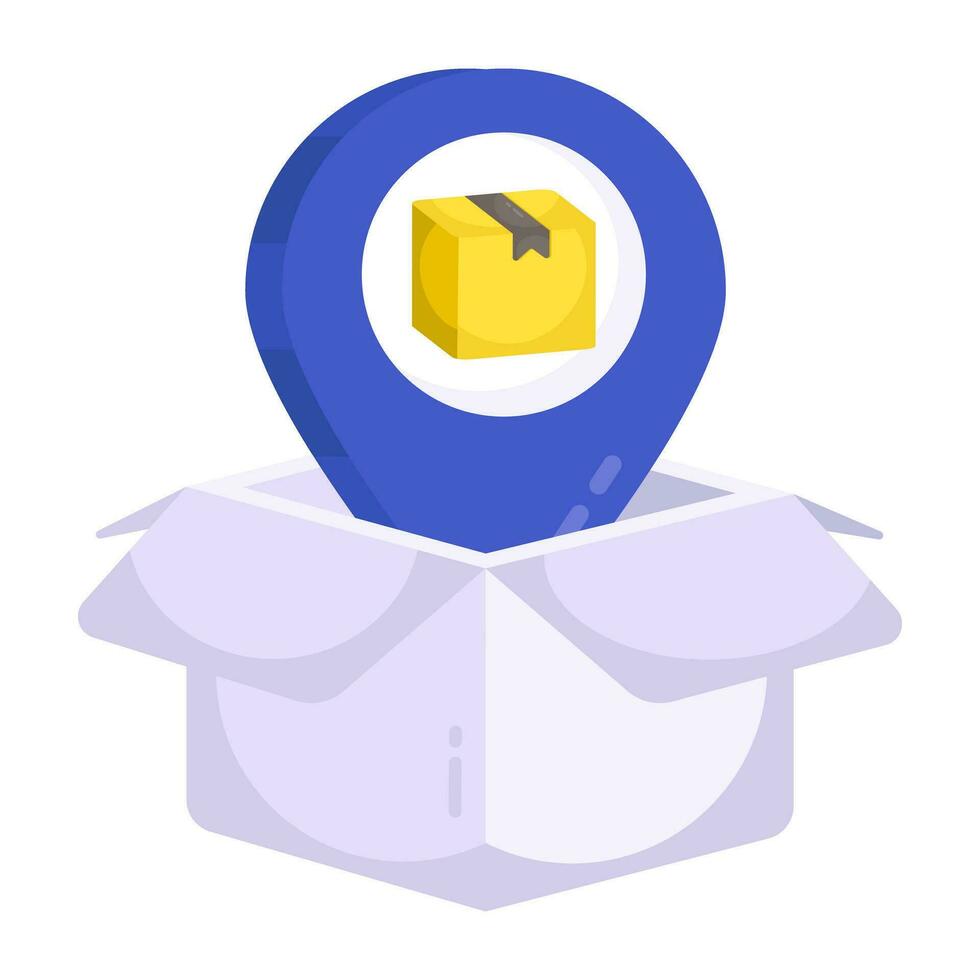 Modern design icon of parcel tracking vector