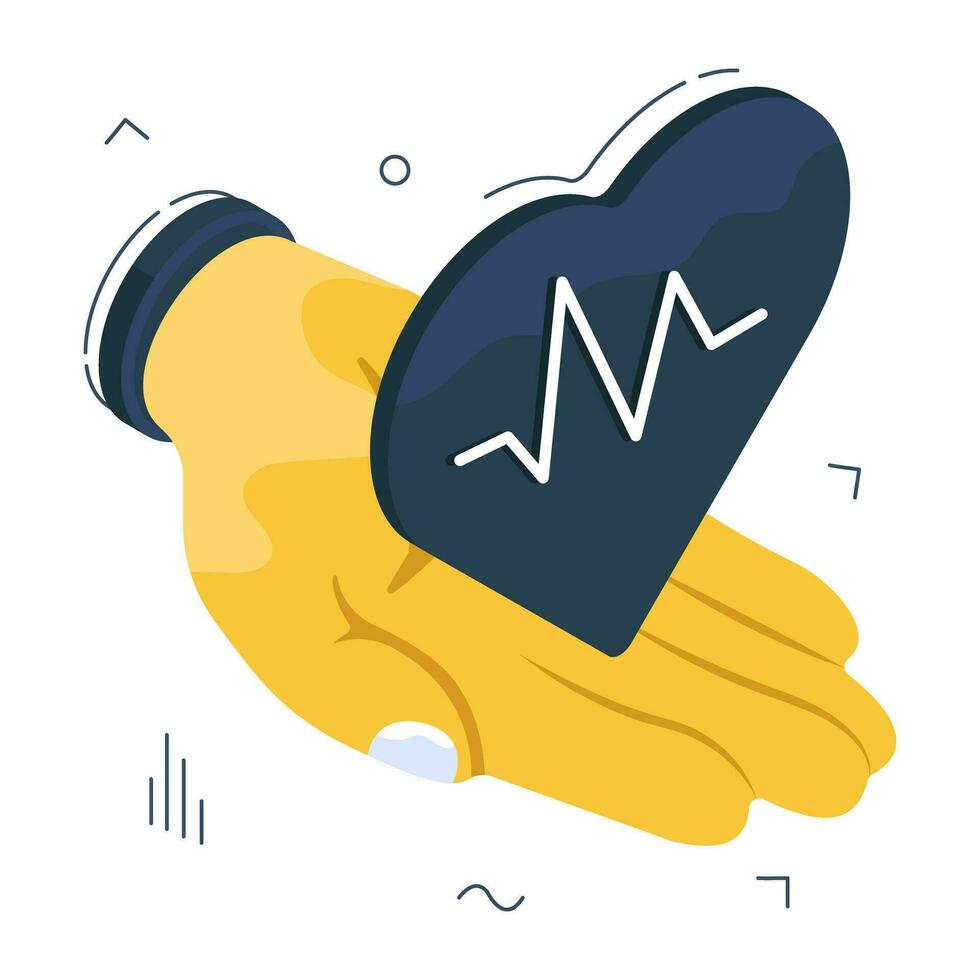 Perfect design icon of heart care vector